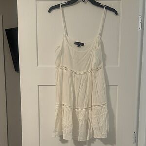 Chic White Tiered Camisole Top